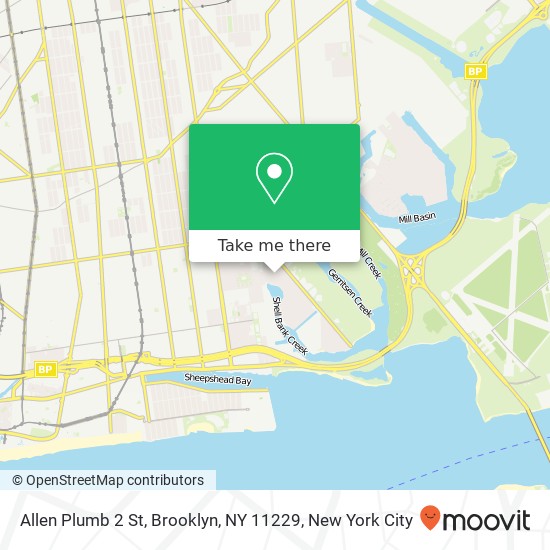 Mapa de Allen Plumb 2 St, Brooklyn, NY 11229