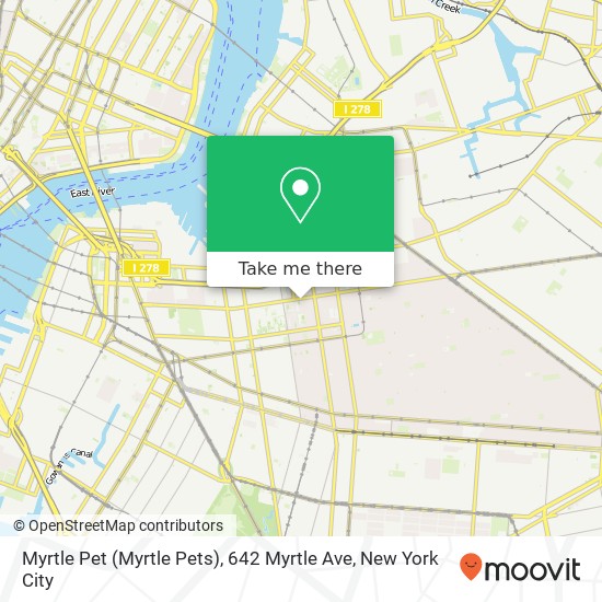 Myrtle Pet (Myrtle Pets), 642 Myrtle Ave map