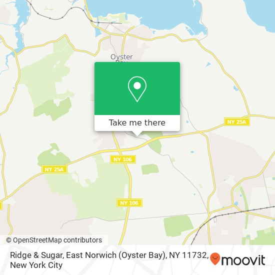 Mapa de Ridge & Sugar, East Norwich (Oyster Bay), NY 11732