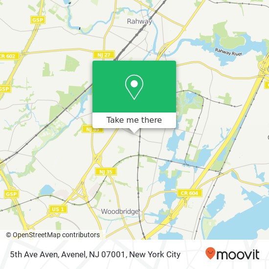 5th Ave Aven, Avenel, NJ 07001 map