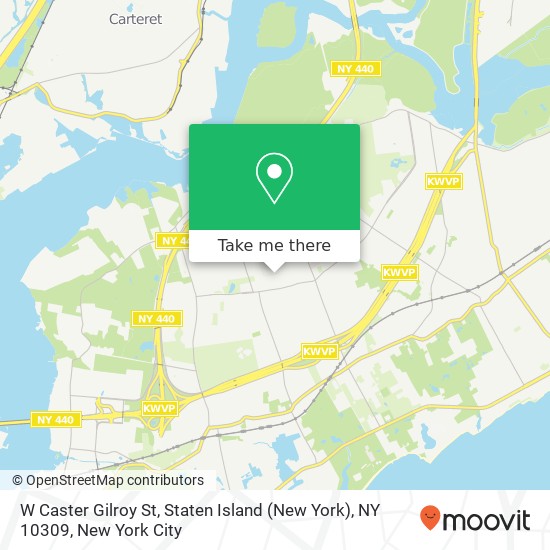 Mapa de W Caster Gilroy St, Staten Island (New York), NY 10309