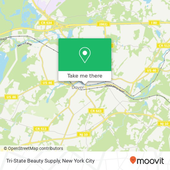 Mapa de Tri-State Beauty Supply