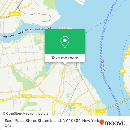 Mapa de Saint Pauls Stone, Staten Island, NY 10304