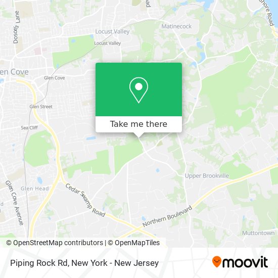 Piping Rock Rd map