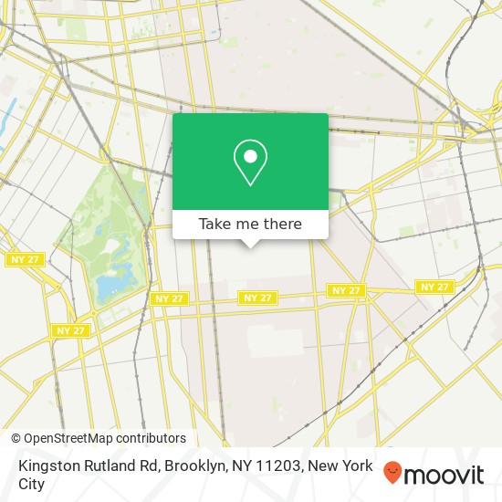 Mapa de Kingston Rutland Rd, Brooklyn, NY 11203