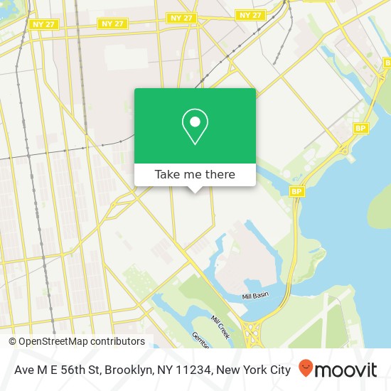 Ave M E 56th St, Brooklyn, NY 11234 map