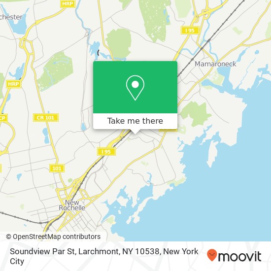 Mapa de Soundview Par St, Larchmont, NY 10538