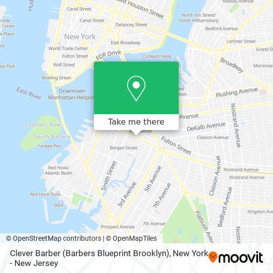 Clever Barber (Barbers Blueprint Brooklyn) map