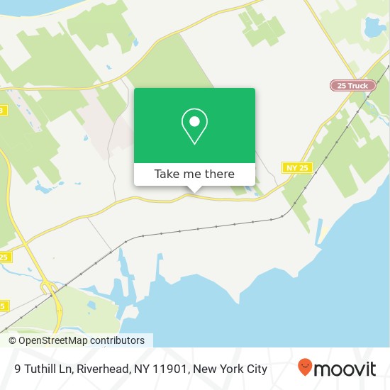 Mapa de 9 Tuthill Ln, Riverhead, NY 11901