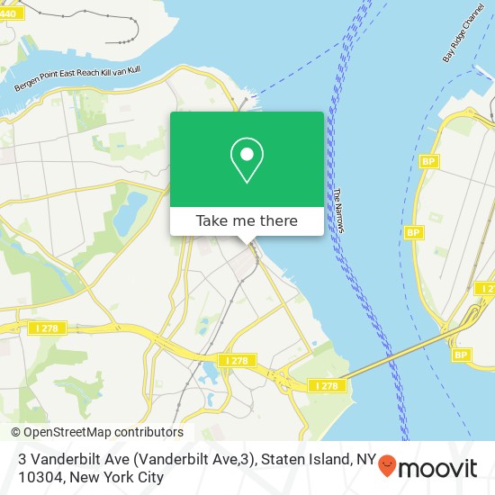 3 Vanderbilt Ave (Vanderbilt Ave,3), Staten Island, NY 10304 map