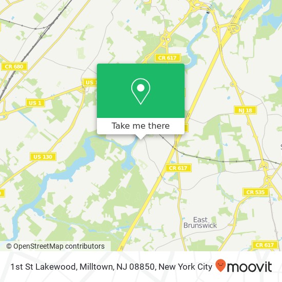 1st St Lakewood, Milltown, NJ 08850 map