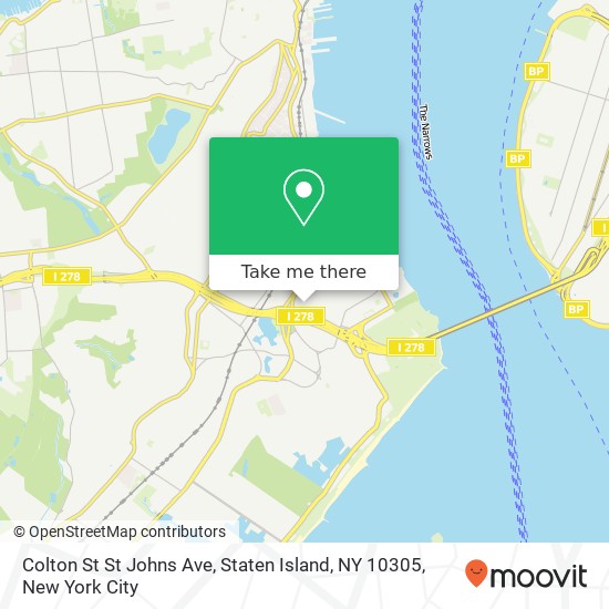 Colton St St Johns Ave, Staten Island, NY 10305 map