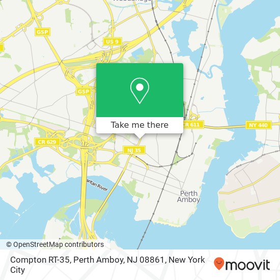 Compton RT-35, Perth Amboy, NJ 08861 map