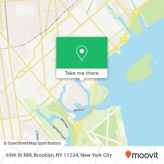 Mapa de 69th St Mill, Brooklyn, NY 11234