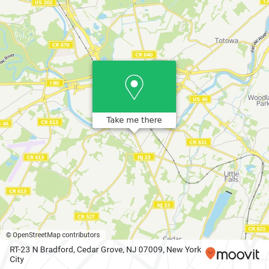 RT-23 N Bradford, Cedar Grove, NJ 07009 map