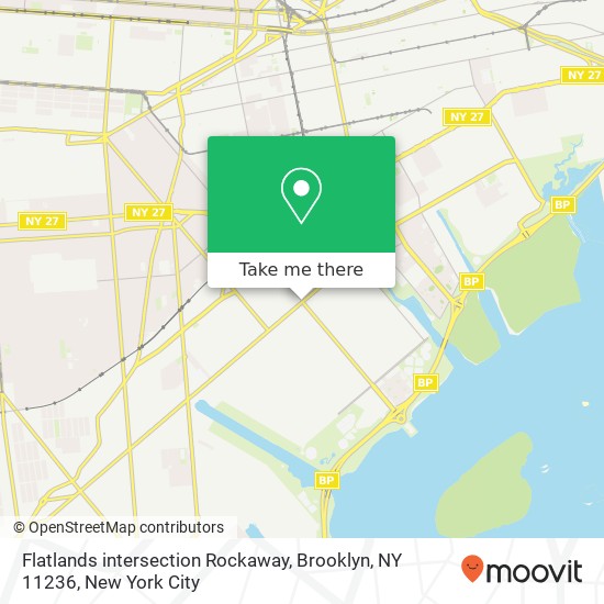 Mapa de Flatlands intersection Rockaway, Brooklyn, NY 11236