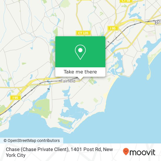 Chase (Chase Private Client), 1401 Post Rd map