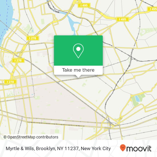 Myrtle & Wils, Brooklyn, NY 11237 map