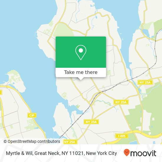 Myrtle & Wil, Great Neck, NY 11021 map