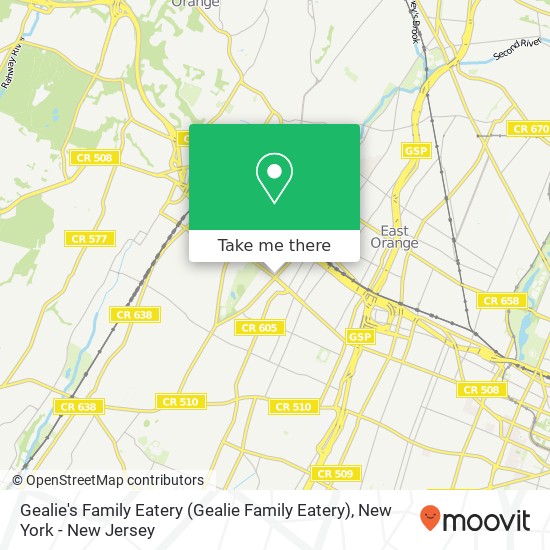 Gealie's Family Eatery map