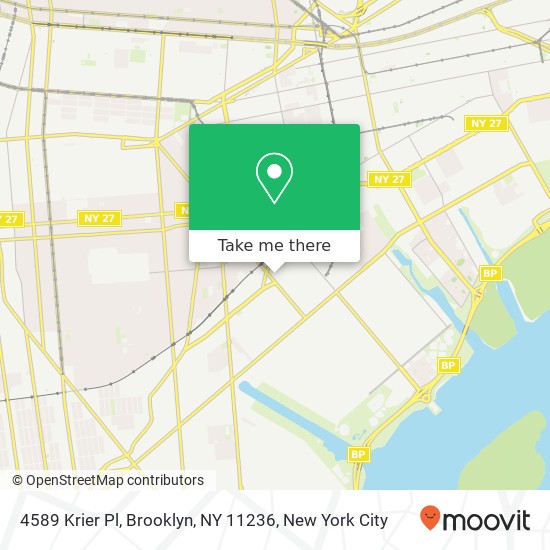 Mapa de 4589 Krier Pl, Brooklyn, NY 11236