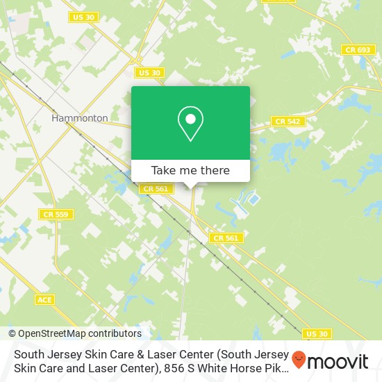 Mapa de South Jersey Skin Care & Laser Center (South Jersey Skin Care and Laser Center), 856 S White Horse Pike