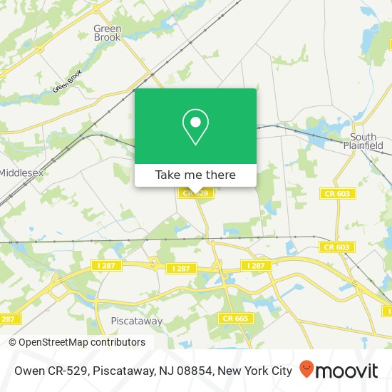 Mapa de Owen CR-529, Piscataway, NJ 08854