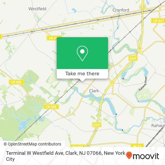 Terminal W Westfield Ave, Clark, NJ 07066 map