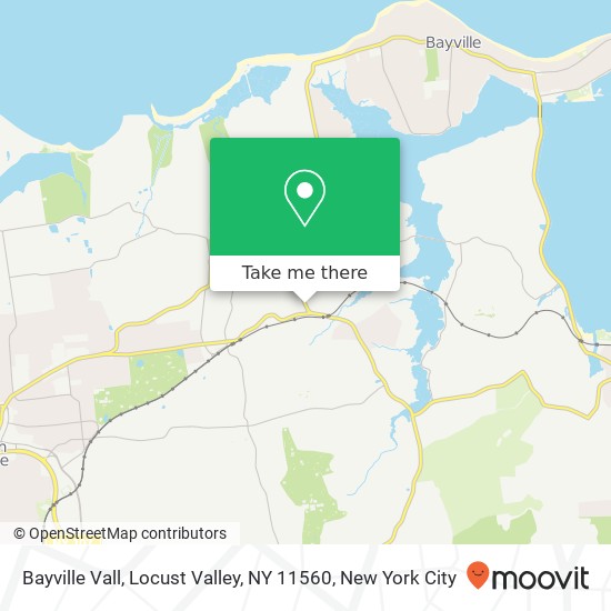 Mapa de Bayville Vall, Locust Valley, NY 11560