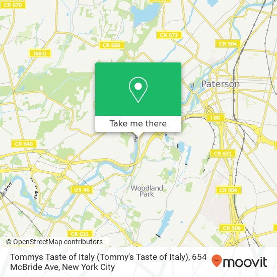 Tommys Taste of Italy (Tommy's Taste of Italy), 654 McBride Ave map
