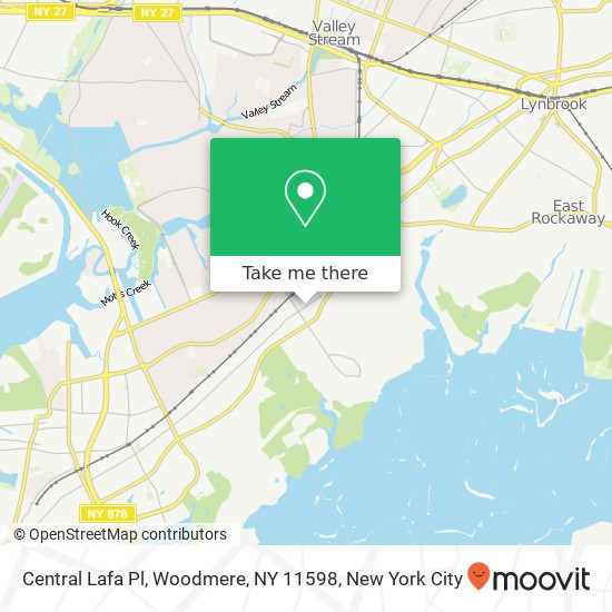 Mapa de Central Lafa Pl, Woodmere, NY 11598