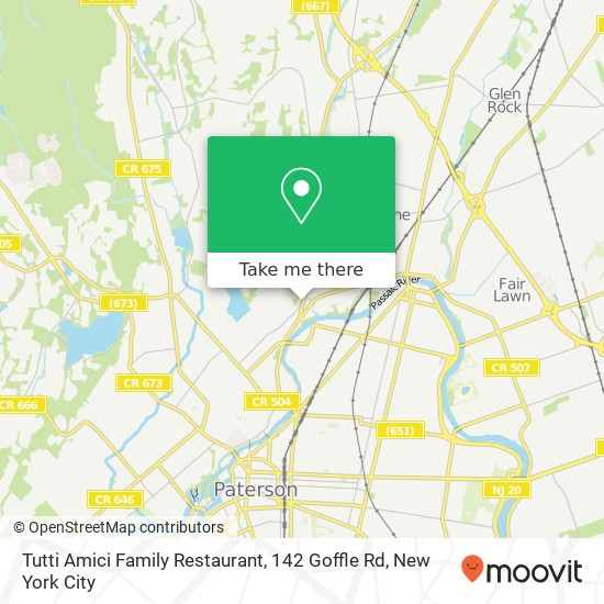 Tutti Amici Family Restaurant, 142 Goffle Rd map