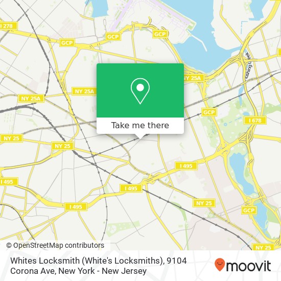 Mapa de Whites Locksmith (White's Locksmiths), 9104 Corona Ave