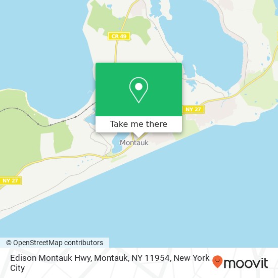 Edison Montauk Hwy, Montauk, NY 11954 map