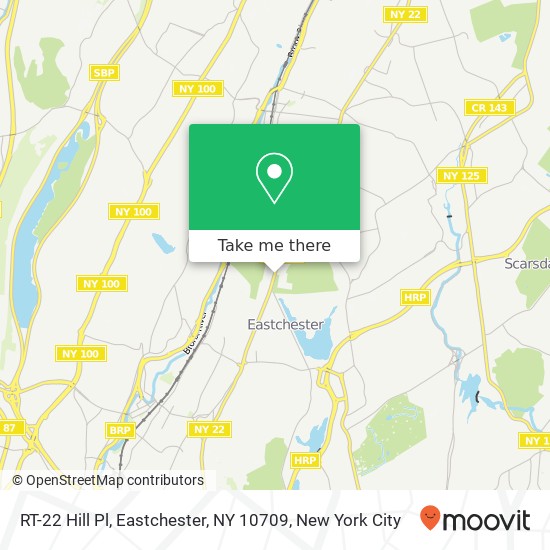 Mapa de RT-22 Hill Pl, Eastchester, NY 10709