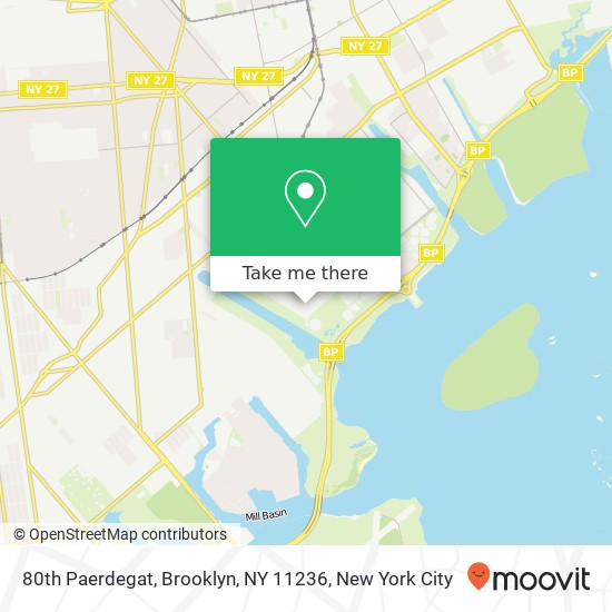80th Paerdegat, Brooklyn, NY 11236 map