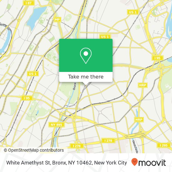 Mapa de White Amethyst St, Bronx, NY 10462