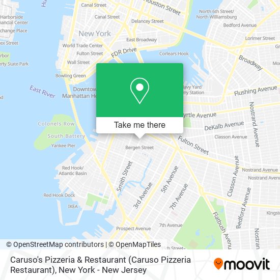 Mapa de Caruso's Pizzeria & Restaurant