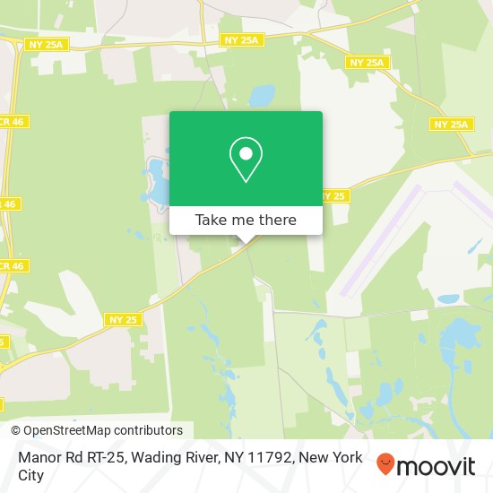 Manor Rd RT-25, Wading River, NY 11792 map