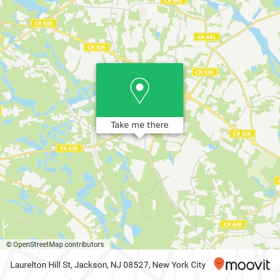 Mapa de Laurelton Hill St, Jackson, NJ 08527