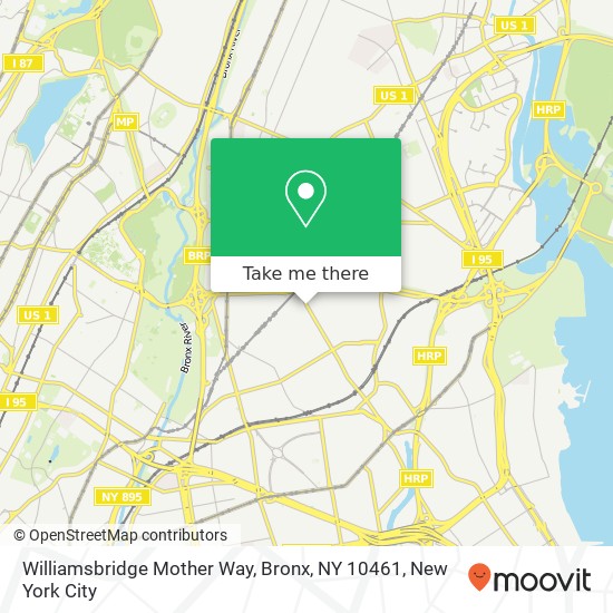 Williamsbridge Mother Way, Bronx, NY 10461 map