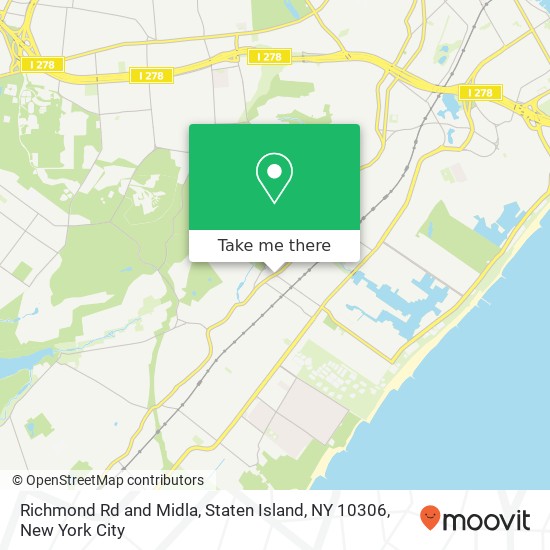 Mapa de Richmond Rd and Midla, Staten Island, NY 10306
