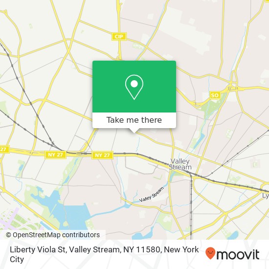 Mapa de Liberty Viola St, Valley Stream, NY 11580