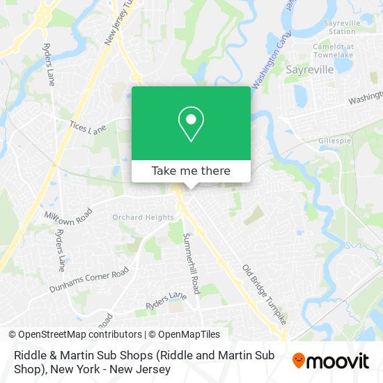 Riddle & Martin Sub Shops (Riddle and Martin Sub Shop) map