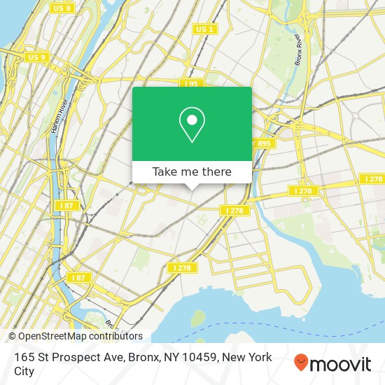 165 St Prospect Ave, Bronx, NY 10459 map
