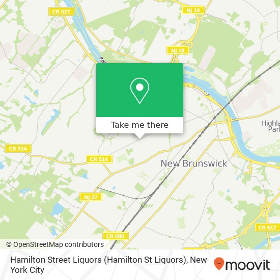 Mapa de Hamilton Street Liquors (Hamilton St Liquors)