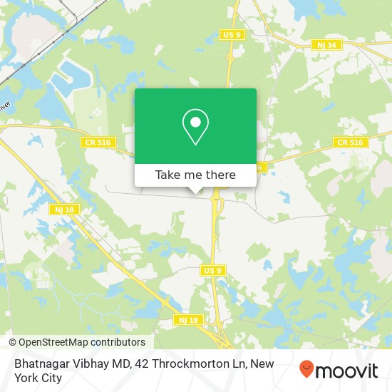 Bhatnagar Vibhay MD, 42 Throckmorton Ln map