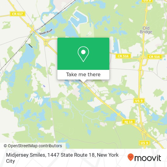 Midjersey Smiles, 1447 State Route 18 map