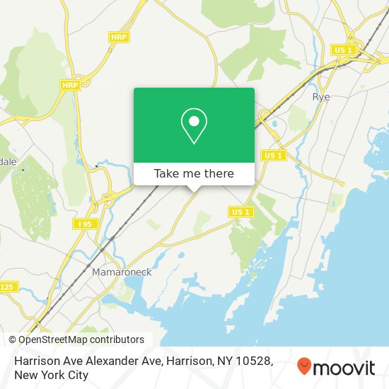 Harrison Ave Alexander Ave, Harrison, NY 10528 map