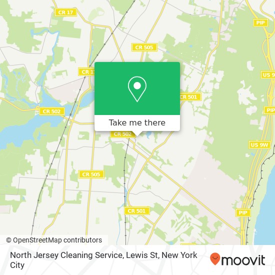 Mapa de North Jersey Cleaning Service, Lewis St